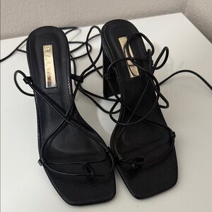 Billini Black Strappy Heels